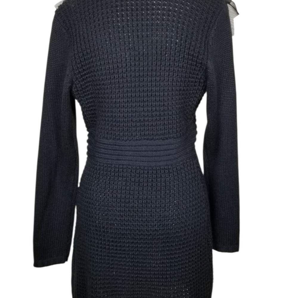 Cache Black Ruffled Cardigan - Picture 3 of 16